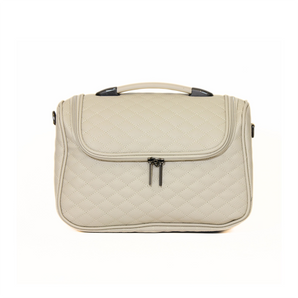 حقيبة مكياج جلد بيج - Sumer