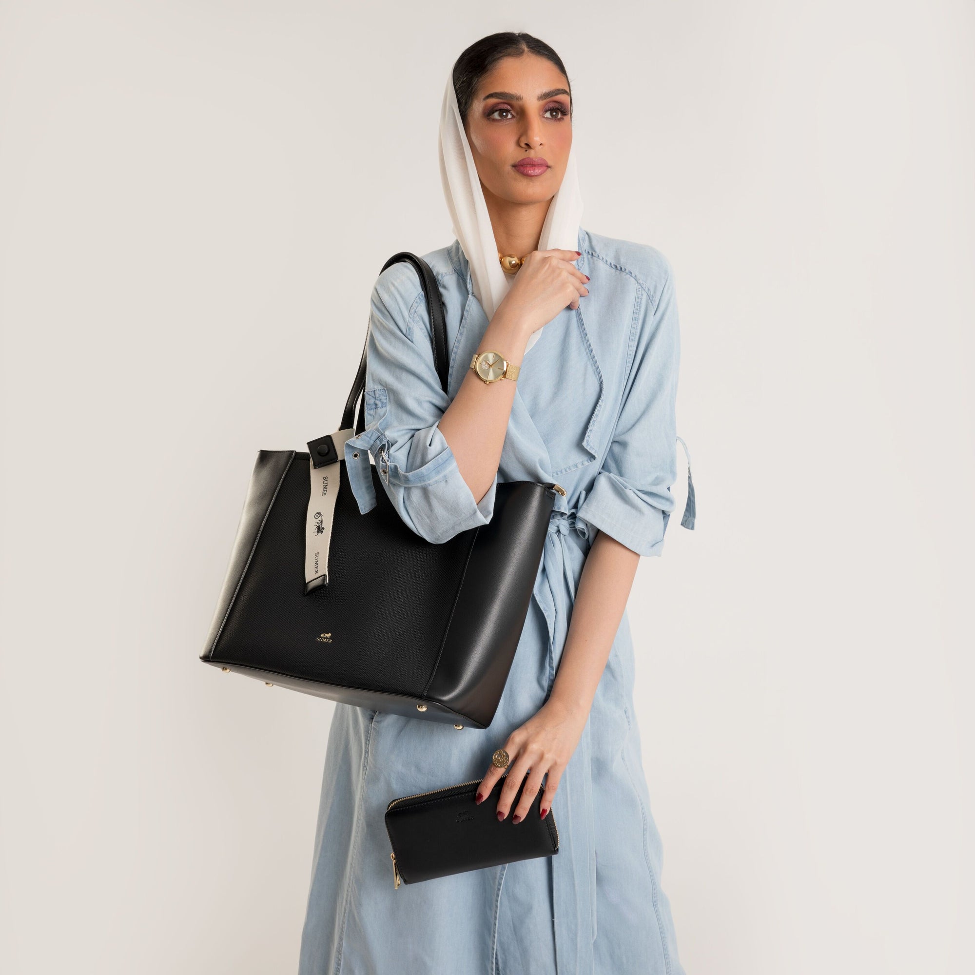 حقيبة توتي لون Black - Sumer