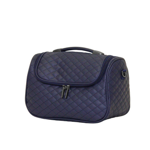 حقيبة مكياج جلد كحلي - Sumer