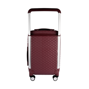 حقيبة سفر جلد عنابي - Sumer