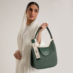 حقيبة كتف لون Dark green - Sumer