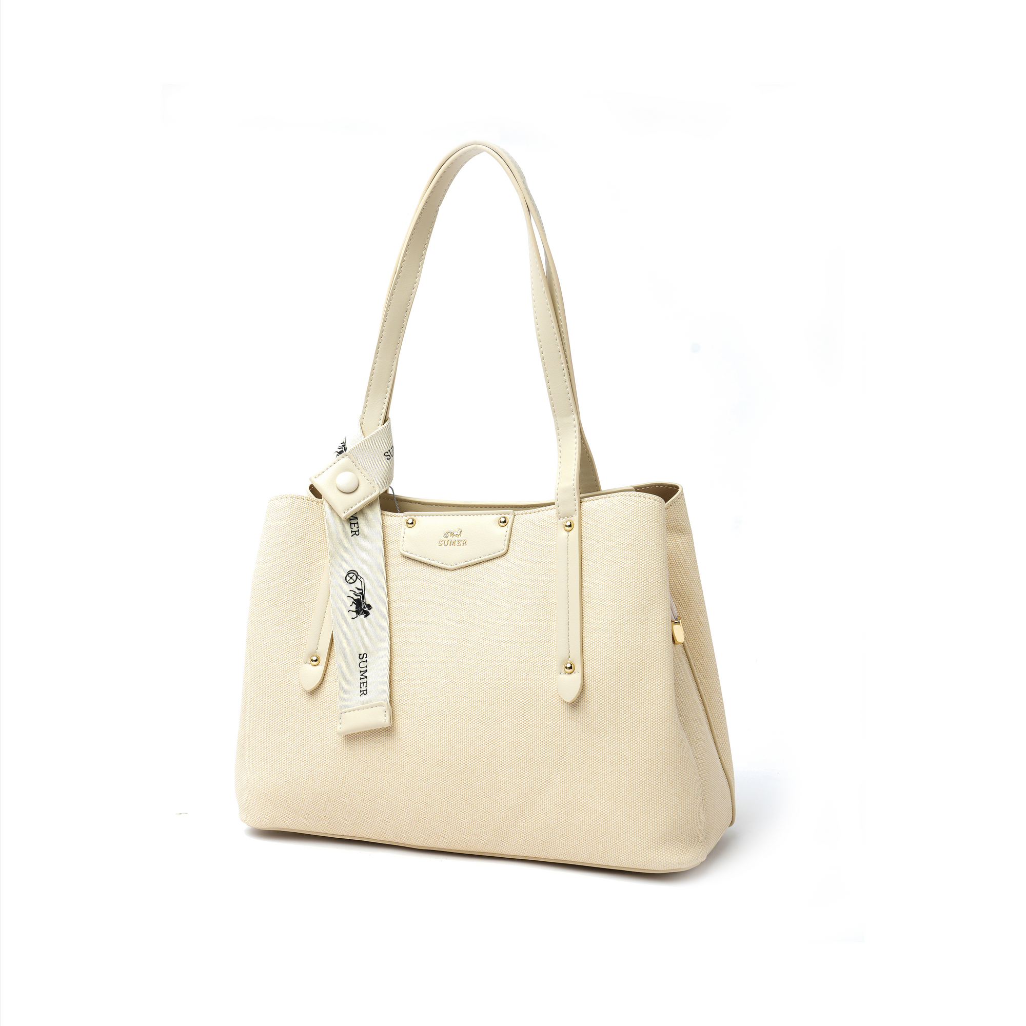 حقيبة كتف لون Beige - Sumer