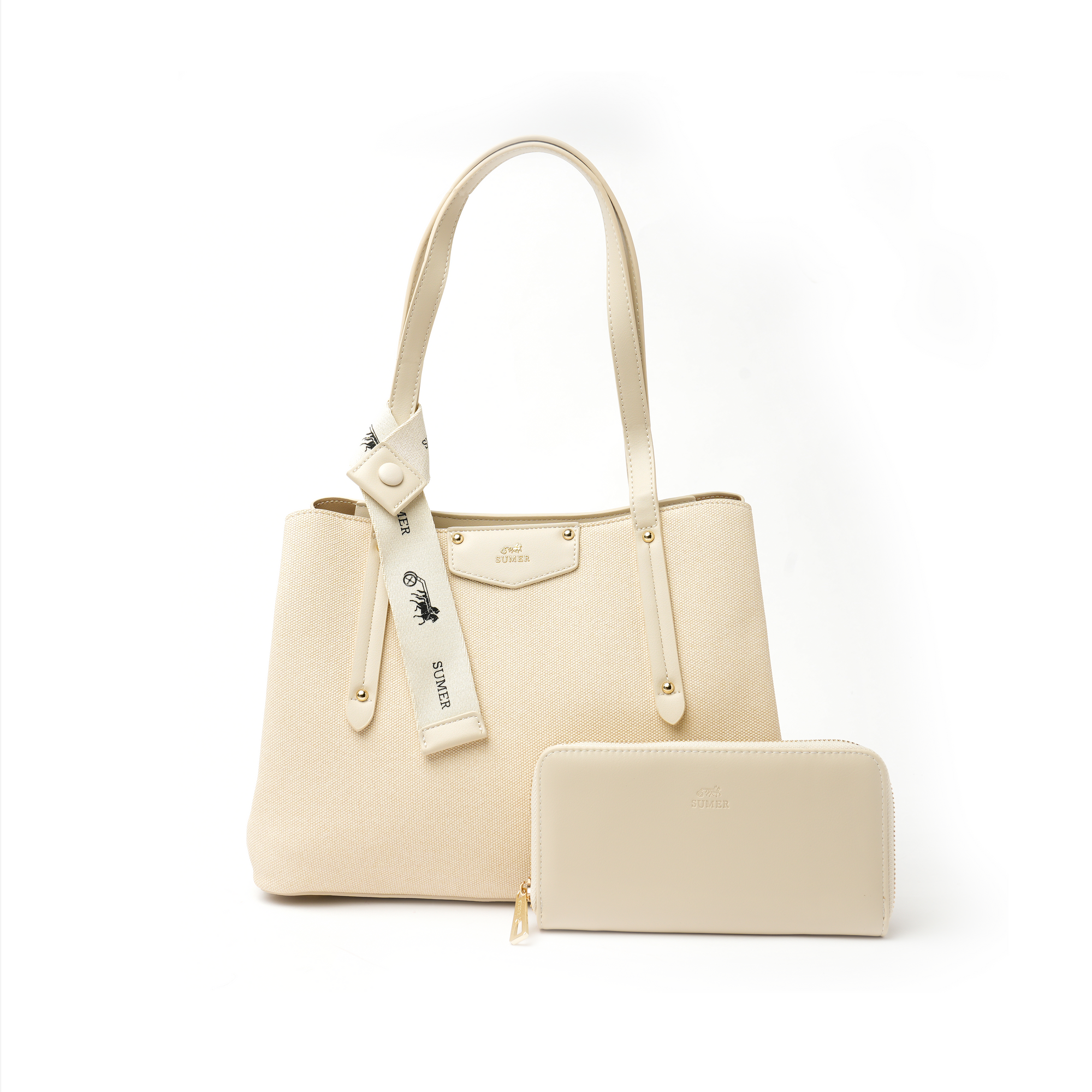 حقيبة كتف لون Beige - Sumer