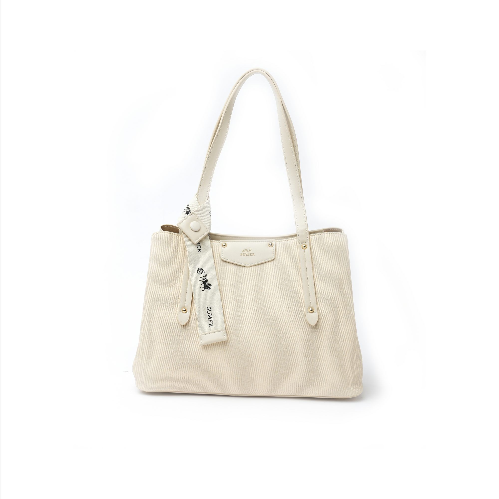 حقيبة كتف لون Beige - Sumer