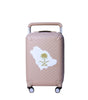 Pink Hand-painted Leather Travel Bag