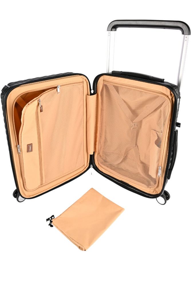 حقيبة سفر جلد اسود - Sumer