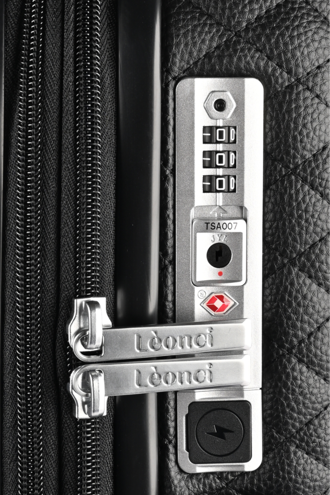 حقيبة سفر جلد اسود - Sumer