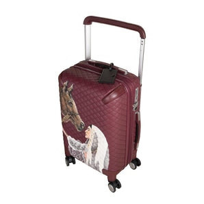 حقيبة سفر جلد عنابي - Sumer