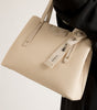 Beige shoulder bag