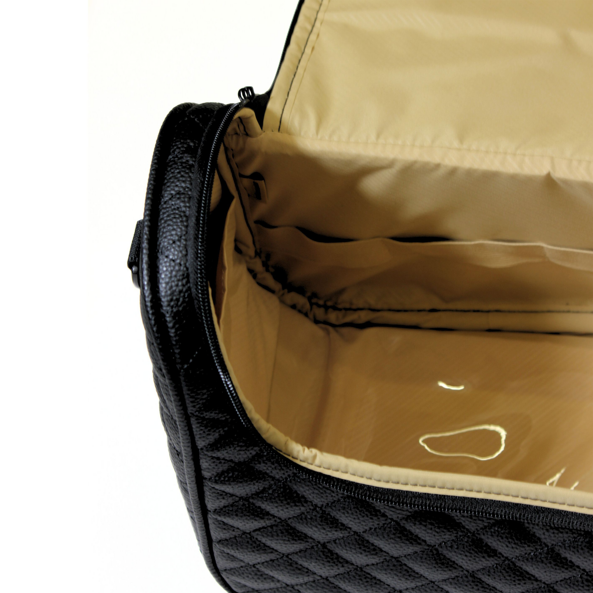 حقيبة مكياج جلد اسود - Sumer