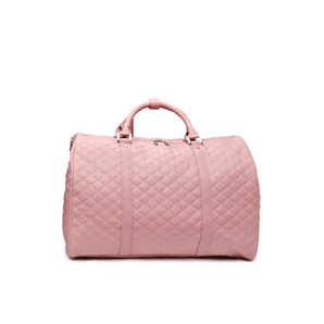 حقيبة دفل جلد لون وردي