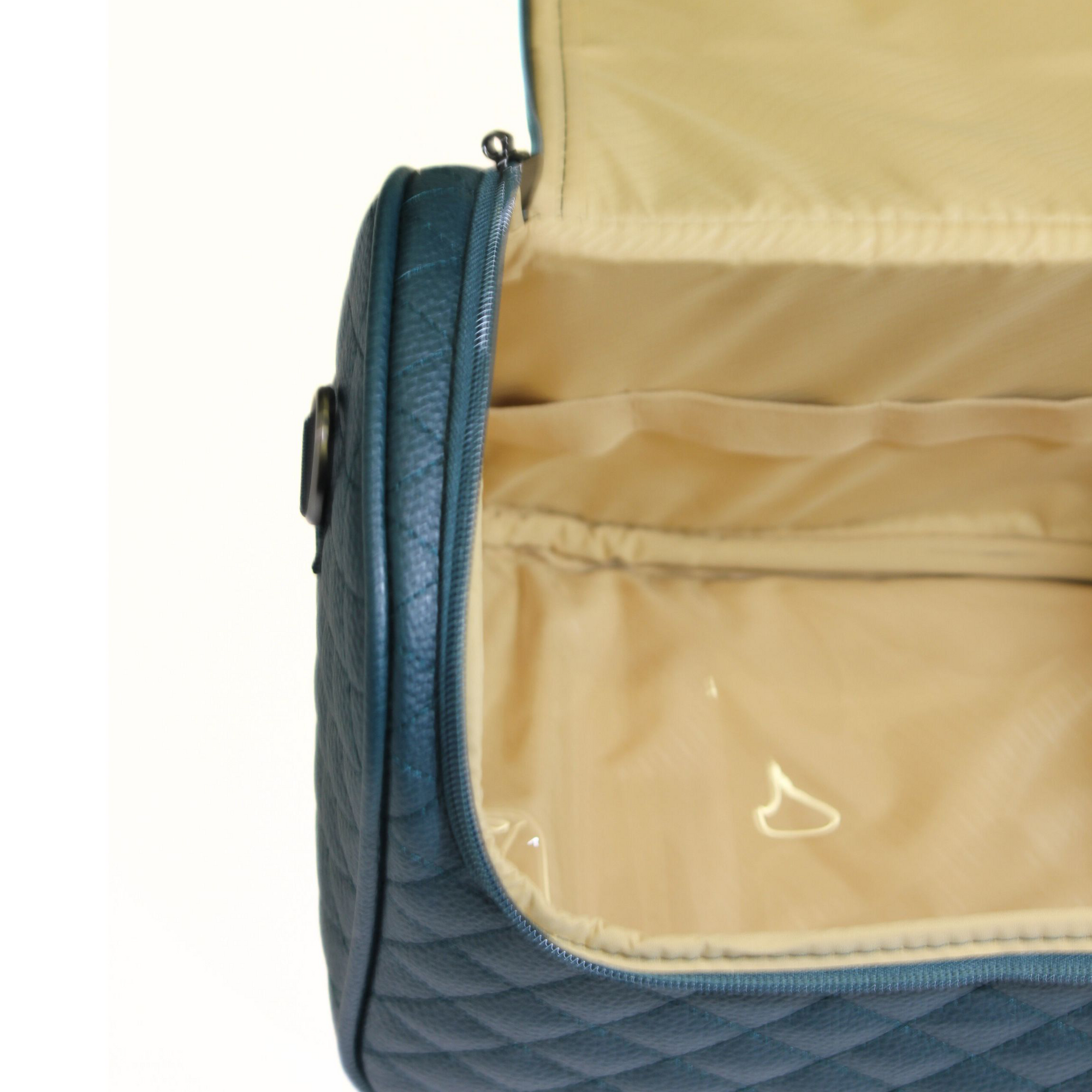 حقيبة مكياج جلد اخضر - Sumer