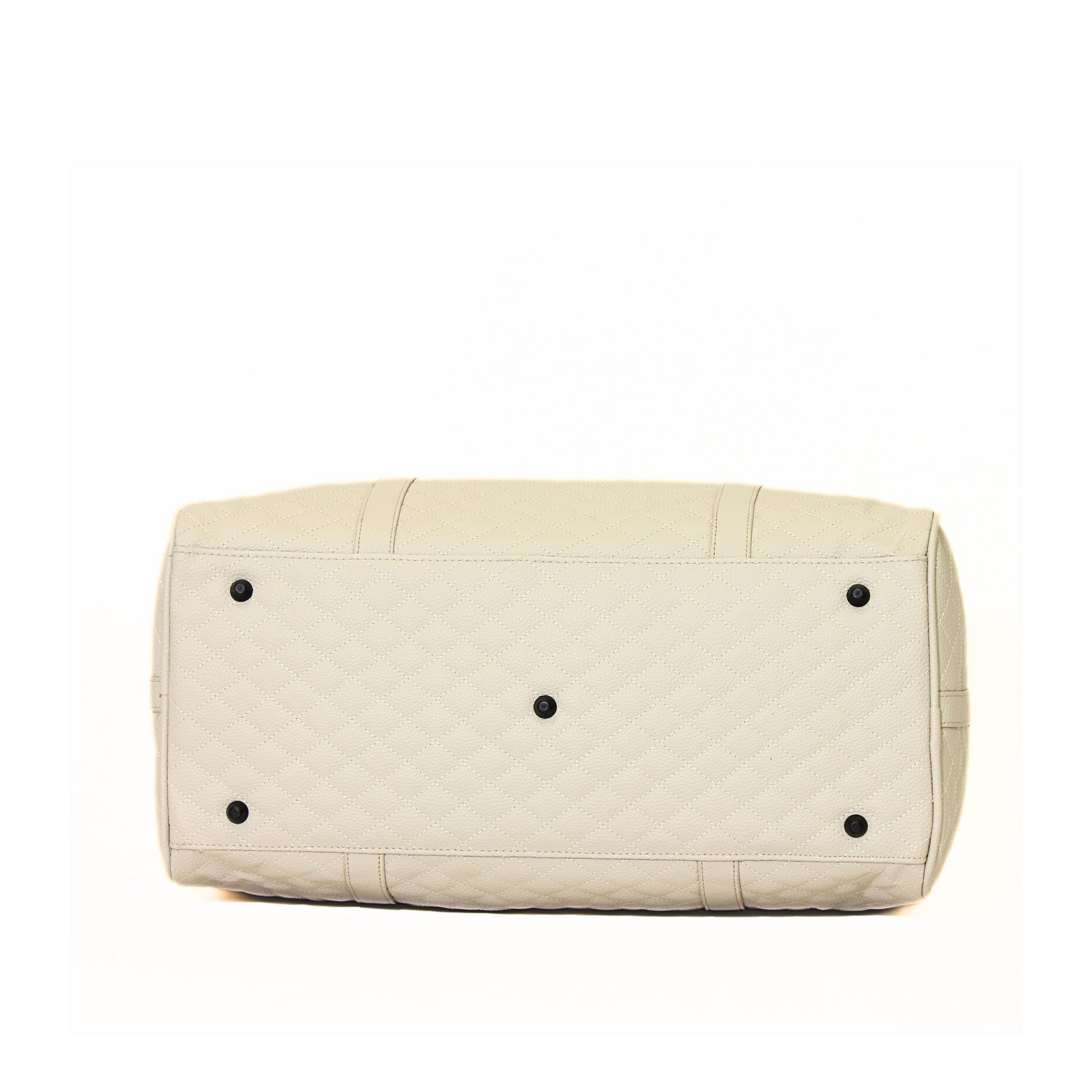 حقيبة دافل جلد بيج - Sumer