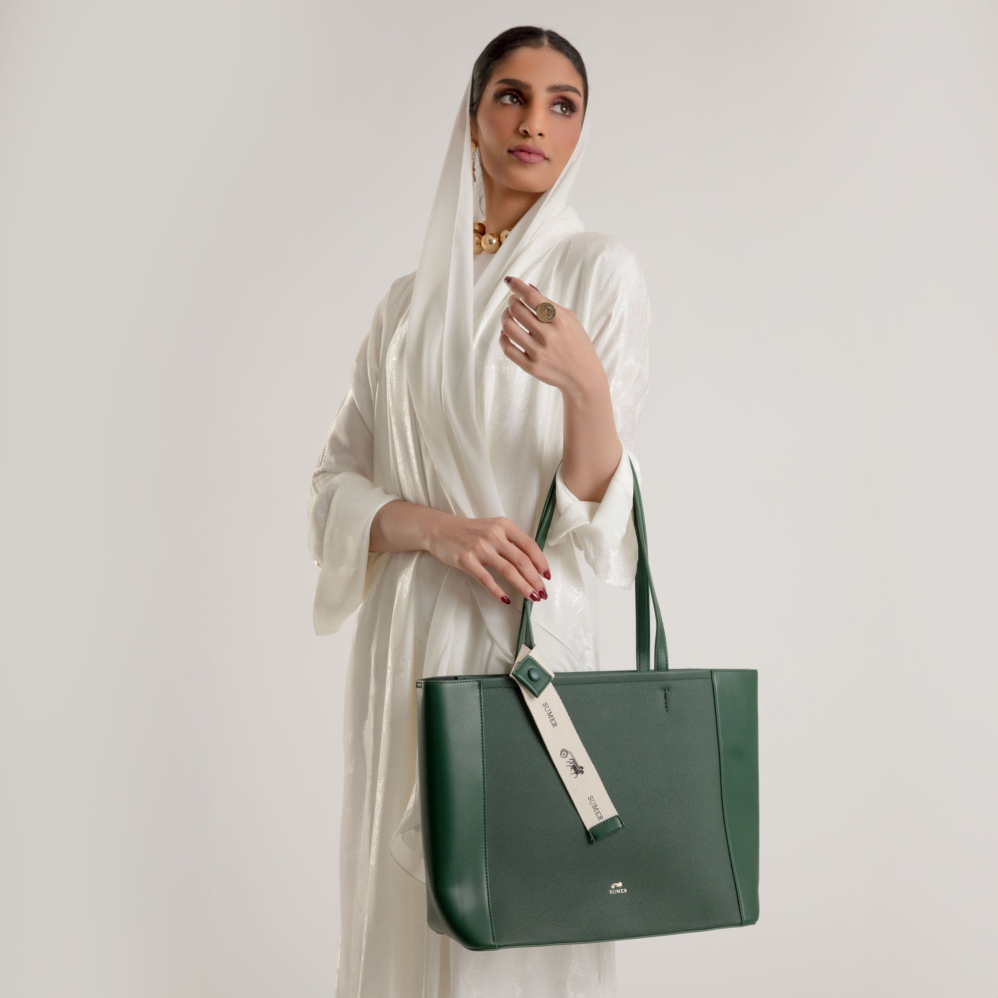 حقيبة توتي لون Dark green - Sumer