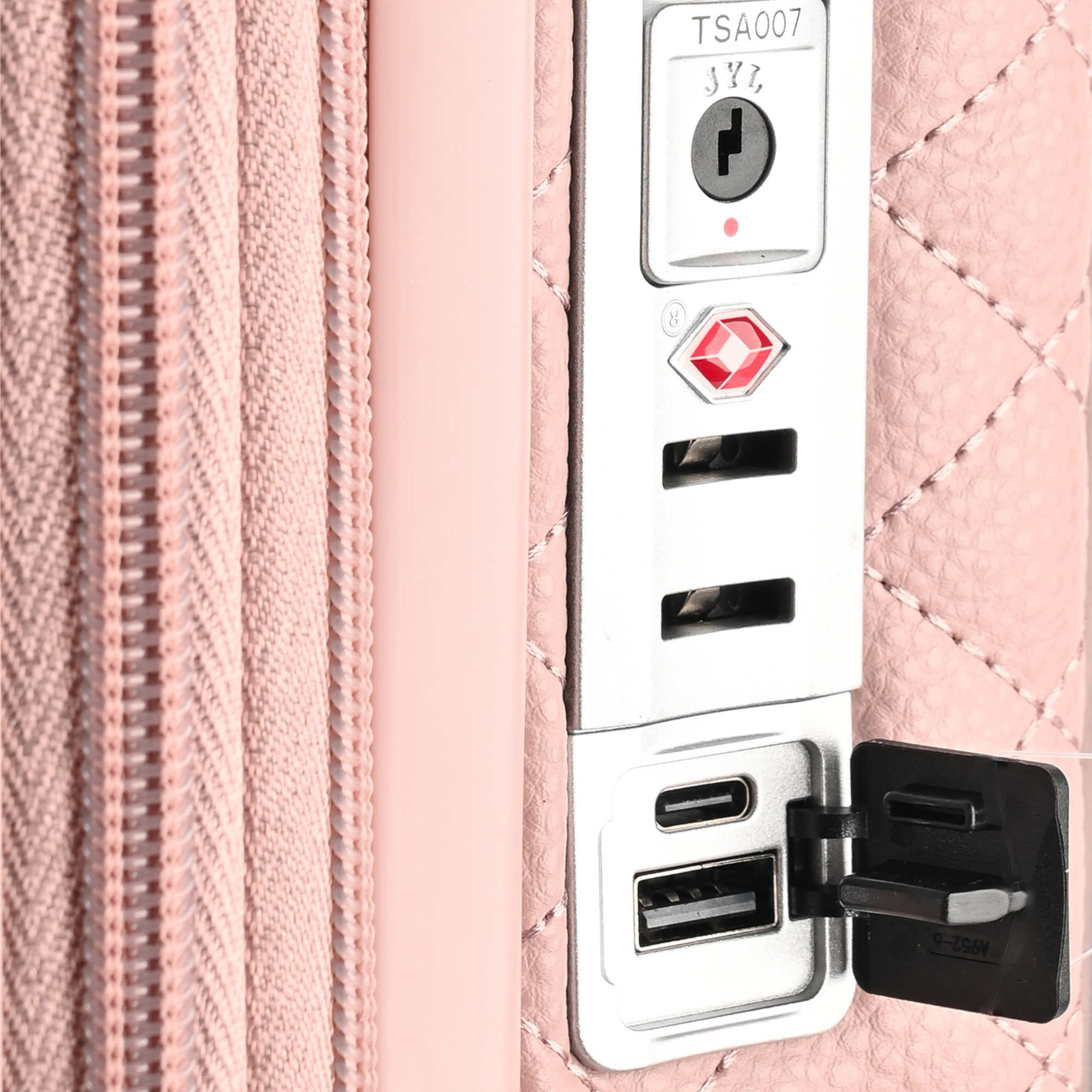 حقيبة سفر جلد وردي - Sumer