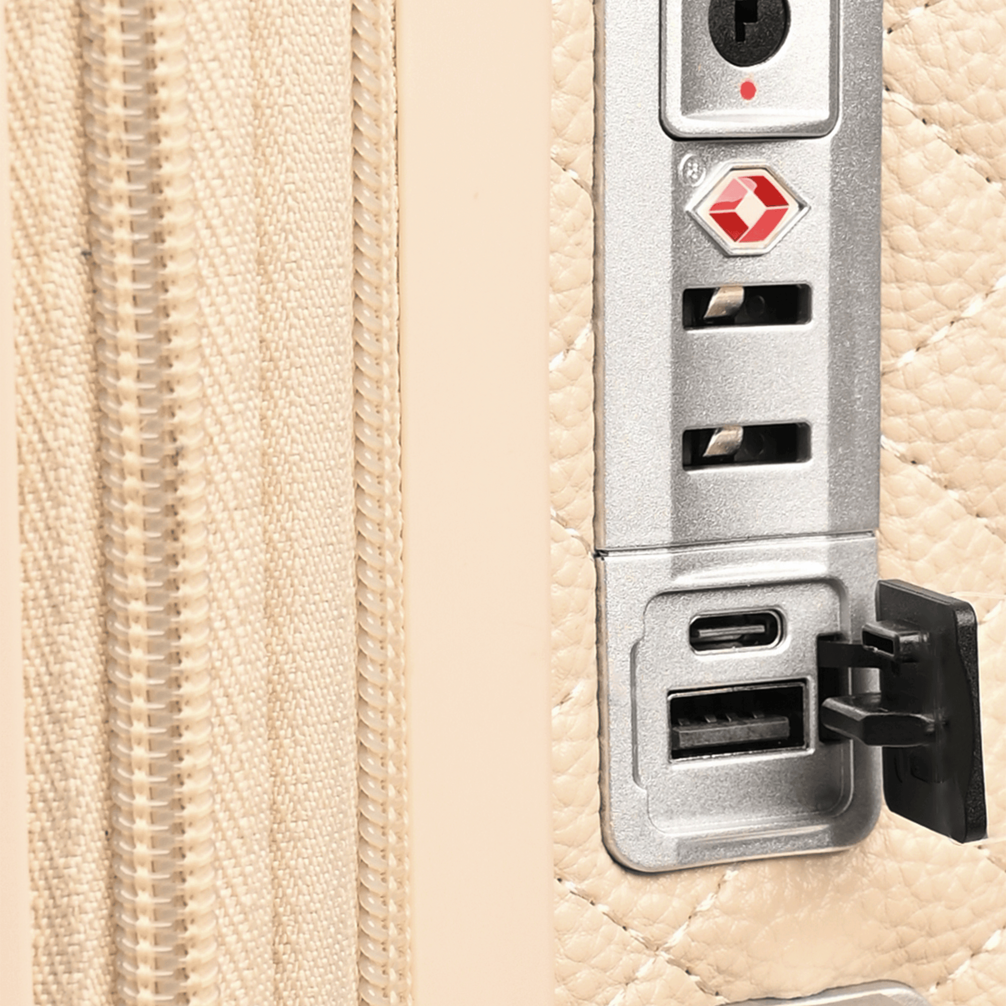 حقيبة سفر جلد بيج - Sumer