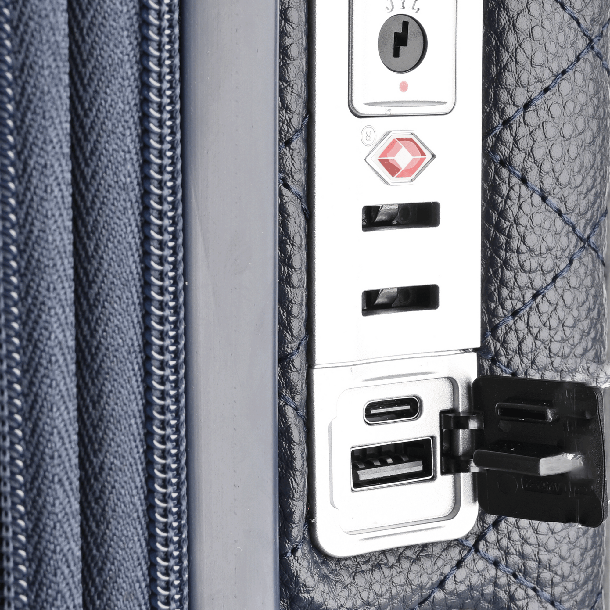 حقيبة سفر جلد كحلي - Sumer