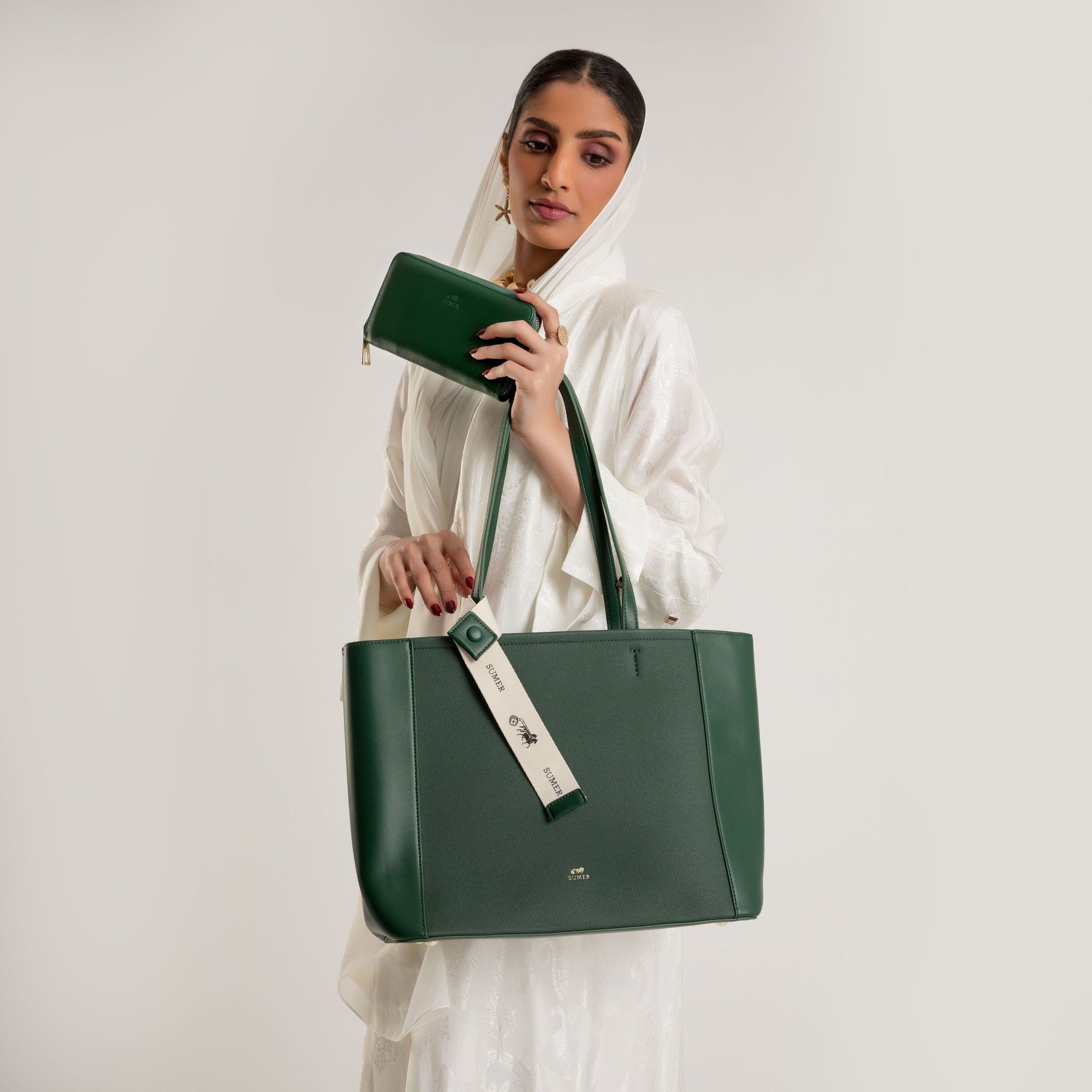 حقيبة توتي لون Dark green - Sumer
