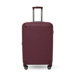 حقيبة كبير جلد عنابي - Sumer