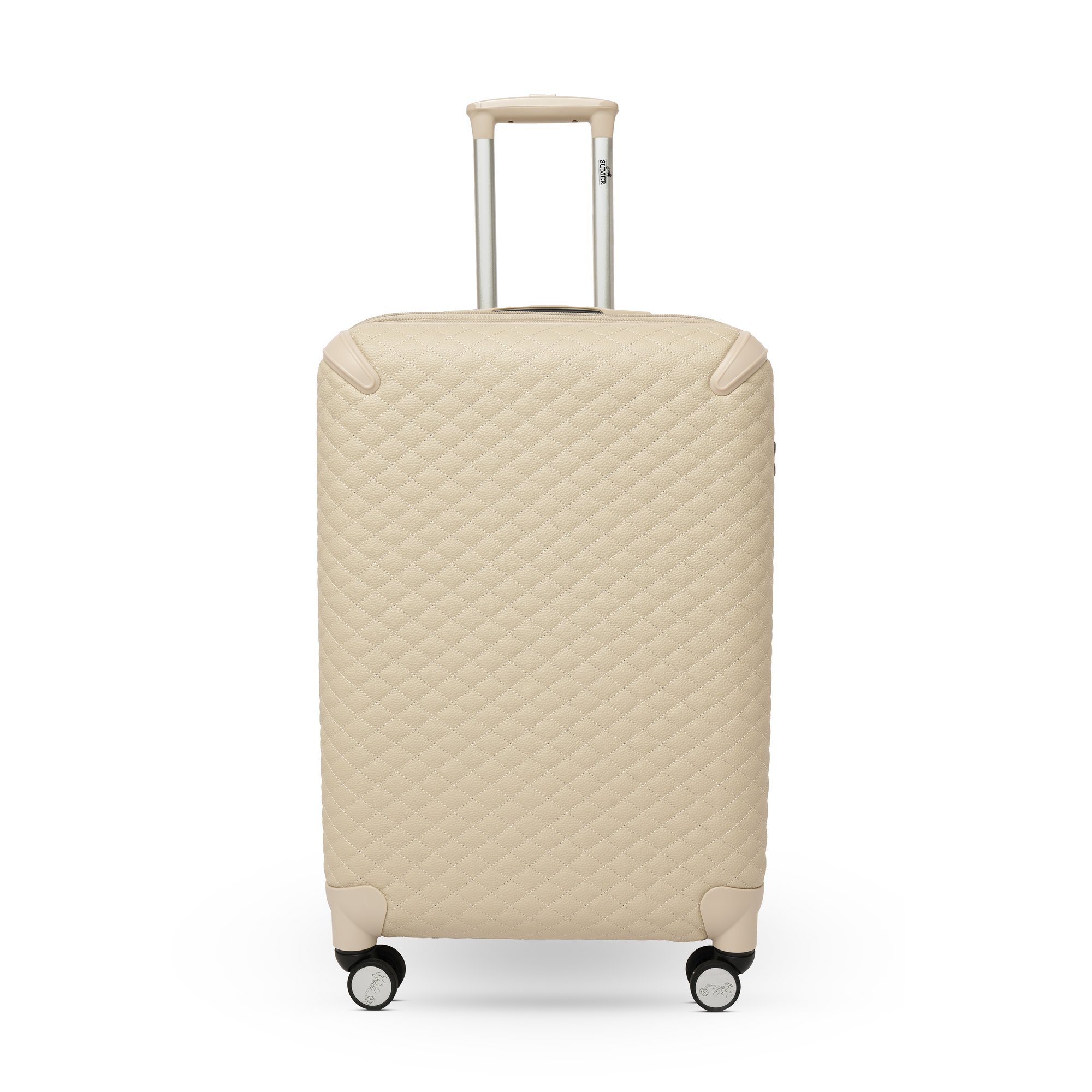 طقم حقائب سفر 5 قطع جلد بيج - Sumer