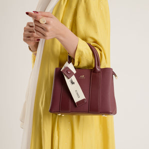 حقيبة يد بيلي لون عنابي - Sumer