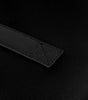 black - تفاصيل خامات جلد حقيبة لابتوب سوداء