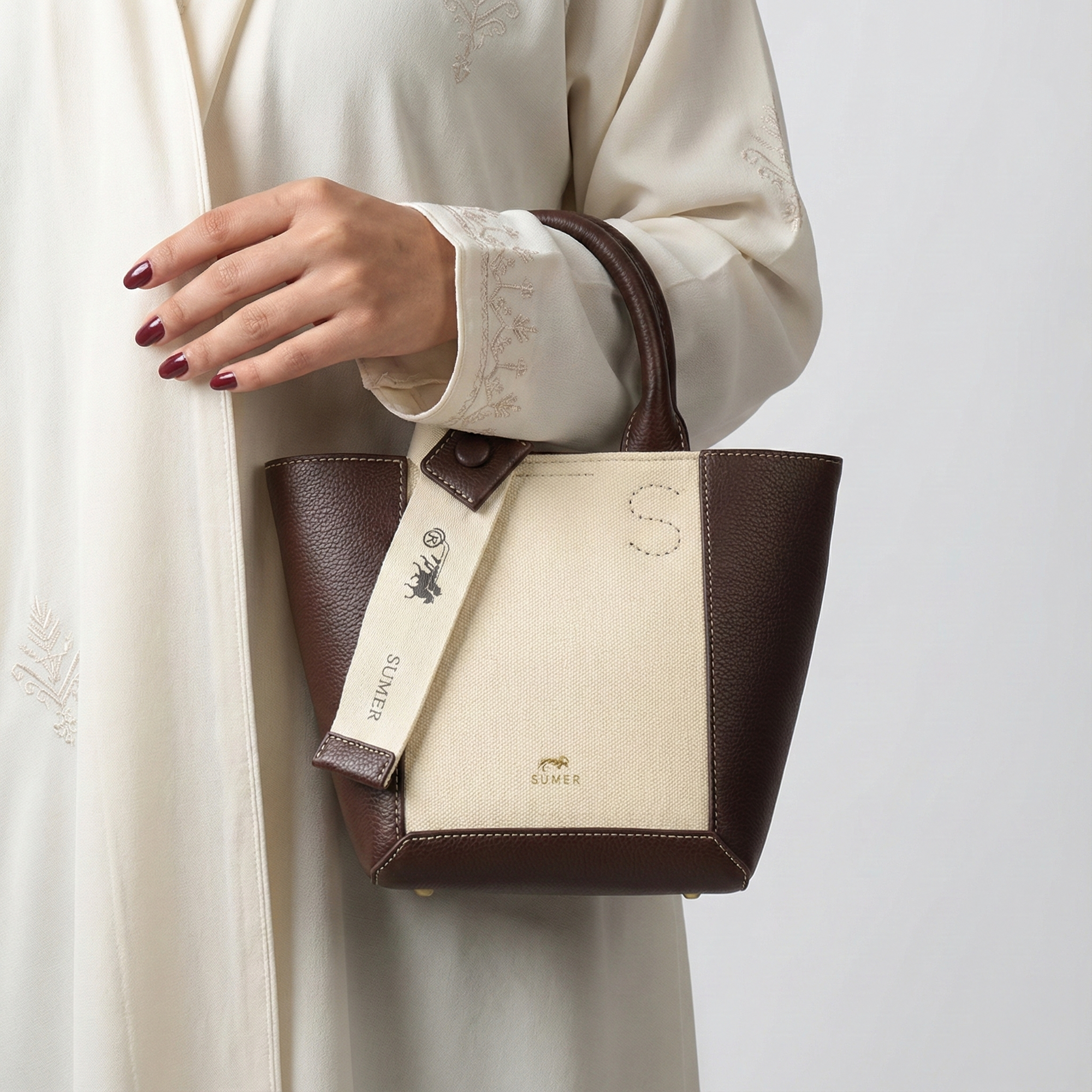 حقيبة يد بيلي لون بني - Sumer