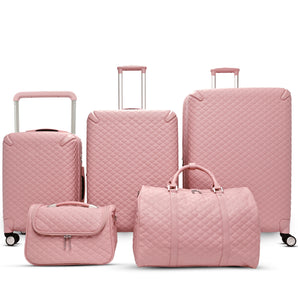طقم حقائب سفر 5 قطع وردي - Sumer