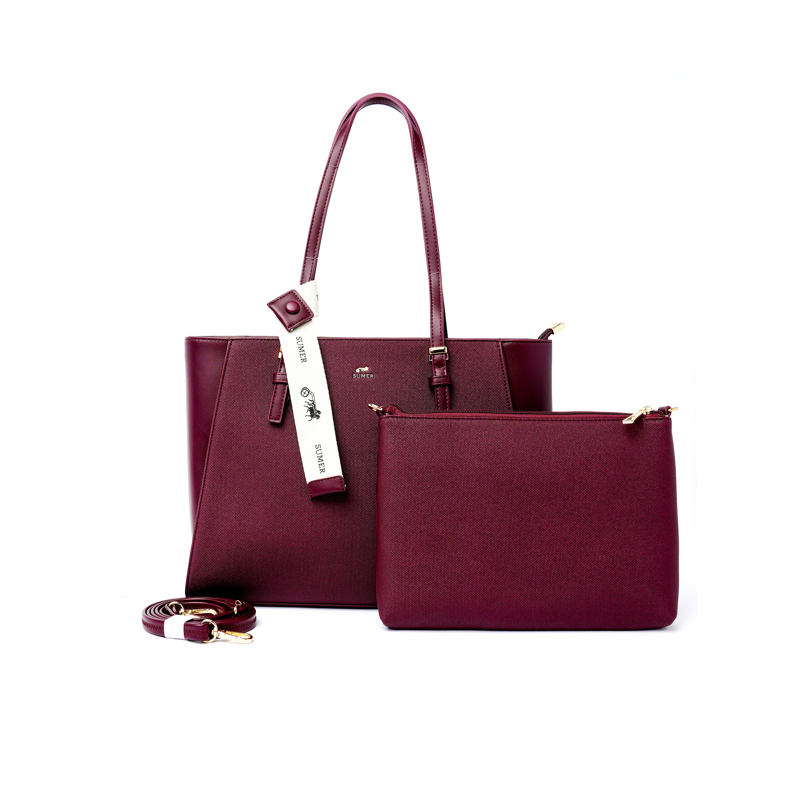 حقيبة توتي لون wine red - Sumer