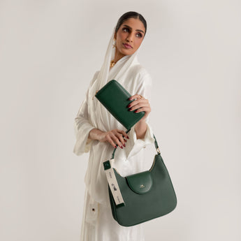 حقيبة كتف لون Dark green - Sumer