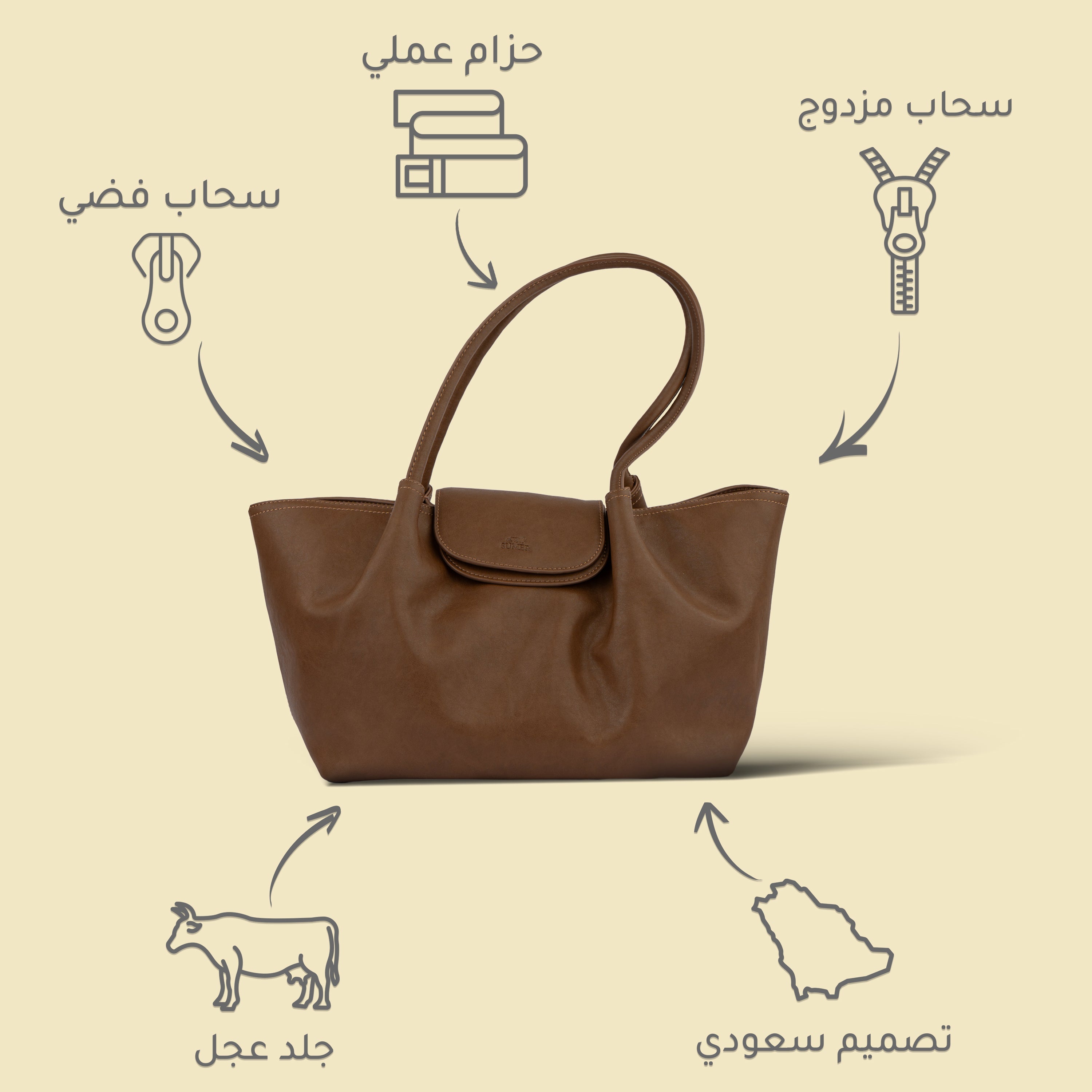 شنطة كتف 4100 ق.ب - Sumer -