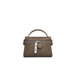 Brown Genuine Leather Mini Summer Bag 